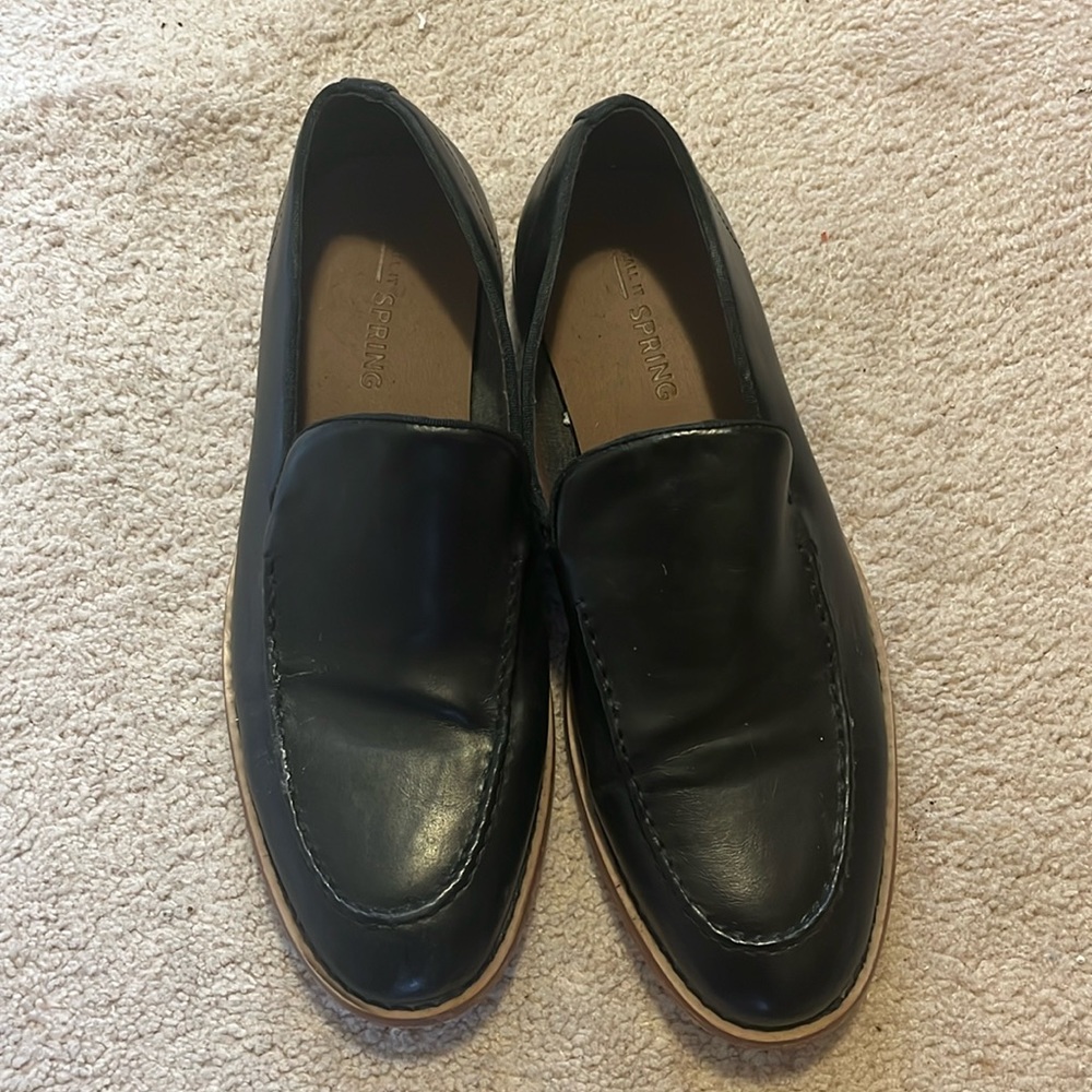 Black loafers size 10